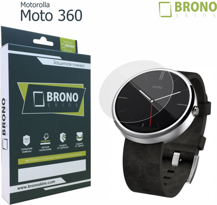 Пленка для Motorolla Moto 360, Броня для Пленка для часов Motorolla Moto 360 Защитная пленка для часов Moto 360 (2 шт в комплекте)