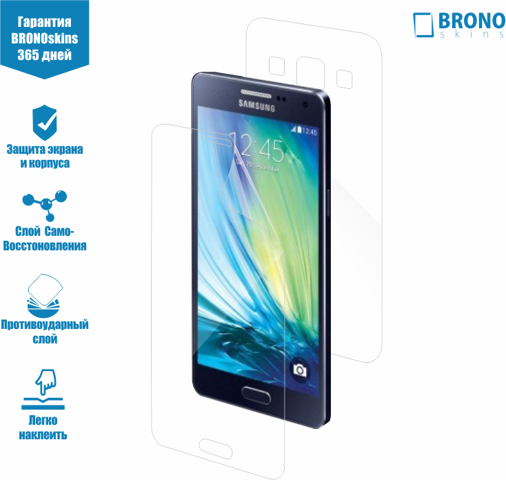 Защитная пленка для Samsung Galaxy A5, Защитное стекло на Samsung Galaxy A5 Броня для Samsung Galaxy A5