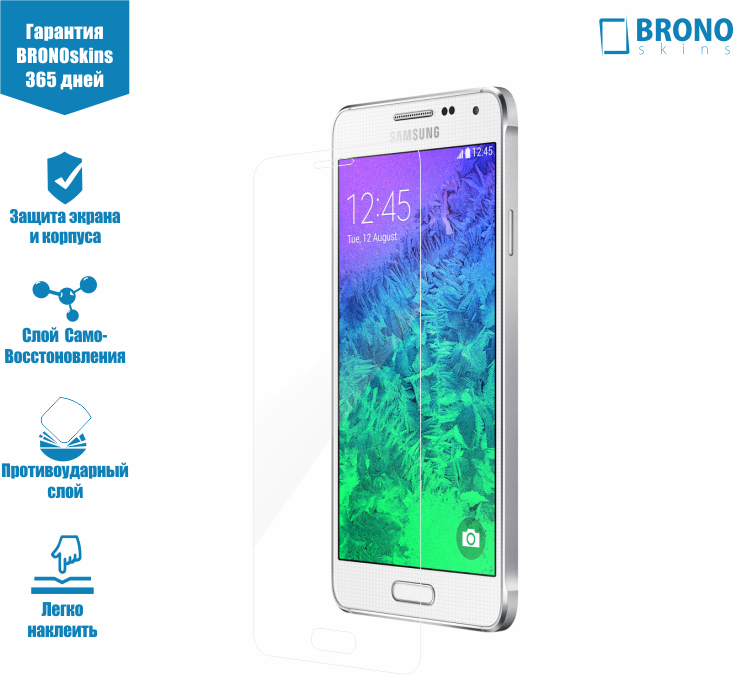 Защитная пленка для экрана Galaxy Alpha, Защитное стекло на экран Samsung Galaxy Alpha Броня для Samsung Galaxy Alpha