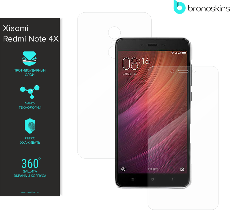 Броня экрана Xiaomi Redmi Note 4Х, защитная пленка для Xiaomi Note 4Х, защитное стекло на Xiaomi Note 4Х, пленка для Xiaomi Note 4Х Защитная пленка (Броня) для Xiaomi Redmi Note 4Х