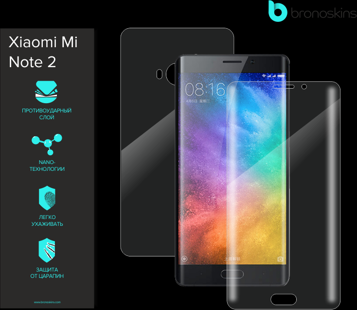 Защитная пленка для Xiaomi Mi Note 2, защитное стекло Xiaomi Mi Note 2, броноскинс для Xiaomi Mi Note 2 Защитная Броня для Xiaomi Mi Note 2