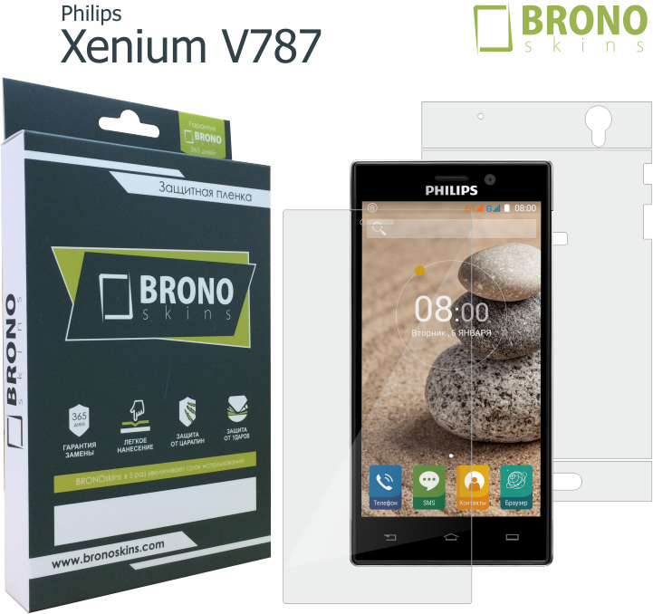 Пленка для Philips Xenium v787, Броня для Philips Xenium v787, Pfobnyjt cntrkj yf Philips Xenium v787 Броня для Philips Xenium v787