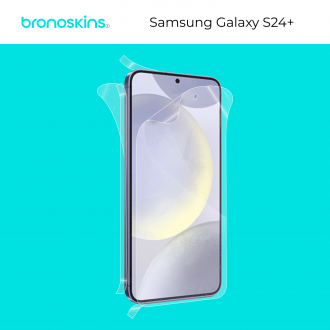 Защитная бронированная пленка на Samsung Galaxy S24+